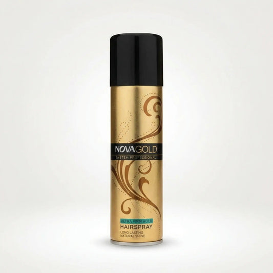 Nova Gold Ultra Firm Hold Hairspray: Long-Lasting Style & Natural Shine - 200ml